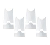 ComfyHarbor 2 cuscinetti distanziatori antiscivolo in acrilico per divano, con distribuzione della pressione per evitare danni alle pareti e protezione del pavimento, trasparenti (4 pezzi)