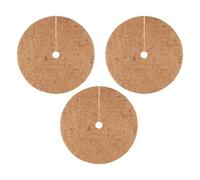 ComfyHarbor 3 tappetini biodegradabili in fibra di cocco, protezione per le radici delle piante, tappetino per pacciamatura, per interni ed esterni (40 cm)