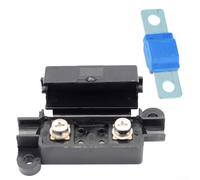ComfyHarbor 40 A per portafusibili Midi con bullone ANS, blocco fusibili in linea resistente per caravan Marine Audio doppia batteria, 12 V 24 V 32 V CC, cavo max 16 Mm², 70 x 37 x 23 mm (100 A blu)