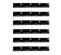 ComfyHarbor 6 PCS Racchetta Da Tennis Equilibrio Del Peso, Auto Silicone Strips, Per Racchetta Personalizzazione 4g Nero