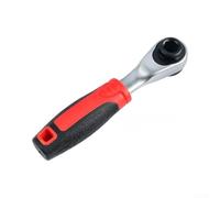 ComfyHarbor 72 denti per mini cacciavite a cricchetto 1/4 di pollice esagonale a sgancio rapido interruttore reversibile per rotazione in senso orario e antiorario, rosso e nero