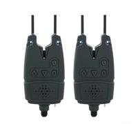 ComfyHarbor Allarmi per la pesca al carboidrato con indicatore LED di controllo volume, tono e sensibilità, compatibile con batteria da 9 V, funzione luce notturna per uso esterno (2 pezzi)