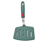ComfyHarbor Ampia spatola in silicone, resistente al calore scanalata per tornitore, per cucinare la cottura, grande pinna per uova di pancake, per padelle antiaderenti, nucleo in acciaio inossidabile