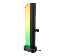 ComfyHarbor ARGB GPU Staffa di supporto 5V 3-pin indirizzabile RGB alluminio scheda grafica titolare con base magnetica regolabile in altezza anti-sag stand per PC case robusto per strutturale (nero)