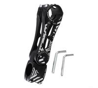 ComfyHarbor Attacco manubrio regolabile da 31,8 mm con lega di alluminio CNC, progettato per forcelle da 28 6 mm, gamma di regolazione dell'angolo per comfort (90 mm)