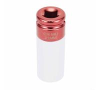 ComfyHarbor Attacco profondo da 1/2 pollice per presa d'impatto, con manicotto protettivo per ruote in nylon colorato, presa dado in acciaio temprato per protezione bulloni pneumatici, 17 mm, 19 mm