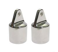 ComfyHarbor Barca Bimini Top Hardware 316 Acciaio Inox Triangolo Scorrevole Eye End Cap Marine Shade Vela Accessori di montaggio (30 mm)