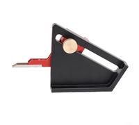 ComfyHarbor Blocchi di configurazione del router in lega di alluminio da 8,5 cm, strumento di marcatura per tracciare linee con scale trasparenti, per la lavorazione del legno (nero)