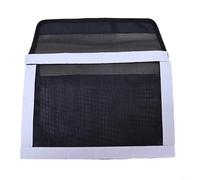 ComfyHarbor Borsa portaoggetti a rete con retro adesivo, resistente alle intemperie, per attrezzi da pesca e attrezzature da esterno, organizer portatile da appendere (nero)