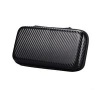 ComfyHarbor Borsa portatile per console M22 Pro/Game, custodia in paglia con interno imbottito, custodia protettiva nera compatta per il trasporto, 20 x 10 x 4 cm