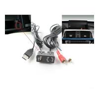 ComfyHarbor Cavo di interfaccia audio AUX per auto per BMW, adattatore USB con cavo da 150 cm, nucleo in rame privo di ossigeno, per unità principali Alpine/Pioneer/Sony, pannello nero