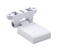 ComfyHarbor Cerniera per bandiera in lega di alluminio Cerniera per porta ad alta sicurezza per acciaio in plastica Mano sinistra destra Finitura bianca Cuscinetto spesso Hardware