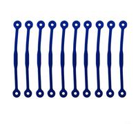 ComfyHarbor Confezione da 10 ammortizzatori in silicone per racchette da tennis, riducono le vibrazioni per un migliore controllo, nodi leggeri, rosso, blu, giallo, rosa, arancione (blu)