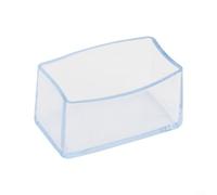 ComfyHarbor Confezione da 12 coprisedia in PVC trasparente, rettangolari, antiscivolo, per mobili e tavoli, riduzione del rumore, per casa e ufficio (20 x 40 mm)