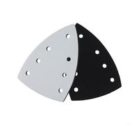 ComfyHarbor Confezione da 2 cuscinetti abrasivi triangolari, 100 x 150 mm, con 7 fori, per EVA e platorello di supporto per levigatrice a secco, accessori di ricambio per disco abrasivo a cambio