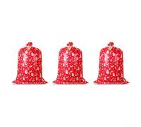 ComfyHarbor Confezione da 3 sacchetti regalo giganti, 91 x 140 cm, confezione regalo per occasioni speciali, matrimoni, compleanni, feste (rosso)