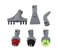 ComfyHarbor Confezione da 6 accessori per pulitore a vapore per 39N7A 39N7V 2994B, 3 spazzole rigide codificate a colori, bocchetta a lancia, concentratore angolare e raschietto per malta