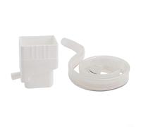 ComfyHarbor Connettore deviatore per pluviale per raccolta dell'acqua piovana con tubo flessibile da 101,2 cm, filtro in materiale ABS per pluviali rettangolari 5,8 x 7,6 cm per dirigere l'acqua in