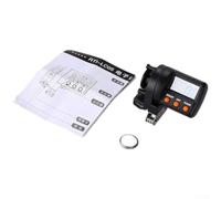 ComfyHarbor Contatore digitale per lenza, display regolabile, giradischi in lega, morsetto antiscivolo per canne diametro 5-17 mm, compatibile con mulinelli da spinning, zattera