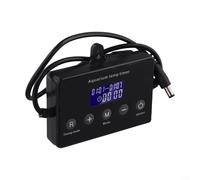 ComfyHarbor Controller di luce per acquario con schermo LCD, timer intelligente e dimmer per strisce LED per acquari da 12-24 V, modalità multiple con memoria di spegnimento, nero