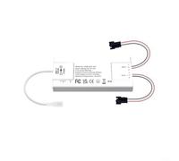 ComfyHarbor Controller digitale a strisce LED, per ESP32/ESP8266 con microfono, telecomando app WLED, oltre 100 modalità dinamiche, DC 5 V-24 V, max 12 A, 800 per ICS, compatibile WS2811/WS2812B