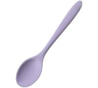 ComfyHarbor Cucchiaio in silicone resistente al calore per cucinare e servire, morbido utensile da cucina con impugnatura comoda, facile da pulire, multiuso per raccogliere mescolare, rosa (viola)