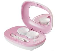 ComfyHarbor Custodia portatile per la pulizia delle lenti Mini, scatola di pulizia con movimento vorticoso a 360° per occhiali e colori, design compatto da viaggio, funzionamento con un pulsante