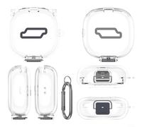 ComfyHarbor Custodia protettiva in TPU per auricolari wireless Shokz OpenFit 2+/T921, impermeabile, a prova di sudore, copertura completa con protezione integrata per interruttore, trasparente