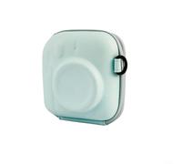 ComfyHarbor Custodia rigida in EVA per fotocamera con tracolla, per Instax, per Mini serie 12, 11, 9, 8, 7+, custodia protettiva in PU con doppia cerniera, per viaggi e uso quotidiano (verde)