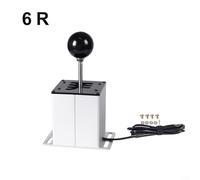 ComfyHarbor Emulatore USB Shifter, per Logitech G29 G27 G25 G920 per THRUSTMASTER T300RS GT, Metal 6+R 7+R Racing Simulator Gear Shifter, per ATS ETS WRC PC Gaming (6 velocità)