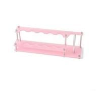 ComfyHarbor Espositore per attrezzi da pesca in acrilico, 5+10 fori, con interfaccia a vite da 1/4 in acciaio inox, per riporre attrezzatura da pesca, trasparente, verde, rosa (rosa)