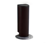 ComfyHarbor Fermaporta magnetico, senza fori, invisibile, ponderato, ultra sottile, 1,7 mm, silenzioso, montaggio a pavimento, per casa, ufficio, cucina, bagno, nero (nero)