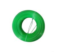 ComfyHarbor Filo per decespugliatore a doppio polimero, 100 m, 2,0 mm, in nylon, a basso rumore, corda rotonda da taglio per tosaerba, alimentazione a gas, per decespugliatori, blu (verde)