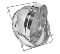 ComfyHarbor Filtro per miele in acciaio inossidabile con schermo a rete ultra fine a doppio strato per filtrare le impurità, setaccio riutilizzabile per la casa per apicoltura, yogurt, latte di soia