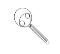 ComfyHarbor Frusta danese per impasto, in acciaio inox, 20 cm, per impastatrice resistente, per pane, pizza, biscotti, pastella, manico ergonomico, utensile da cucina, per uso professionale domestico