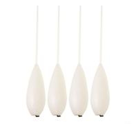 ComfyHarbor Galleggianti da pesca in acrilico, per bombarda Carp Inline Controller, 15/30 g, design aerodinamico ponderato per lanci a lunga distanza, colore bianco argento per surf fiume lago mare