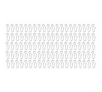 ComfyHarbor Ganci per tende in acciaio inox, 100 pezzi, per doccia, bagno, soggiorno, camera da letto, finestra, binario per tende (S22)
