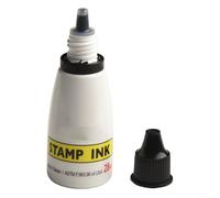 ComfyHarbor Inchiostro autoinchiostrante a base d'acqua da 25 cc per timbri, datari e tamponi, punta controllata per un'applicazione pulita, nero, blu, rosso, verde, viola (nero)