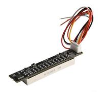 ComfyHarbor Indicatore di livello audio a LED a doppio canale a 12 bit, VU Meter Musica per analizzatore Spettro con isolamento del segnale TI, alimentazione 7-12 V CC per progetti stereo fai da te (B