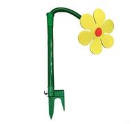 ComfyHarbor Irrigatore automatico rotante da giardino a 360°, copertura completa, per prati, aiuole, orti, con tubo in PE e paletto in schiuma, (giallo)