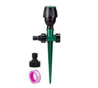 ComfyHarbor Irrigatore per prato rotante a 360°, spruzzatore regolabile per erba, campi e giochi per bambini, design stabile con doppia presa d'acqua,