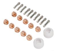 ComfyHarbor Kit di 22 pezzi di materiali di consumo per torcia al plasma per dinamica termica PCH-51 3XR 4XI 5XR, include elettrodi 9-5633, ugelli 9-5724, scudi 8-5526