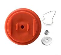 ComfyHarbor Kit di 3 coperture in plastica per spazzola decespugliatori, accessori per utensili elettrici da giardino con guarnizione protettiva per protezione dei dadi, verde, arancione rosso
