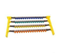 ComfyHarbor Kit di allevamento Bee Queen, per barre di supporto in stile americano per apicoltura, base in plastica per la gestione dell'alveare, strumento giallo per nutrire nuovo per regine