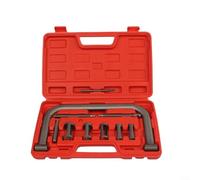 ComfyHarbor Kit di attrezzi per compressore a molla valvola, 10 pezzi, in lega, design senza smontaggio, per riparazioni automobilistiche, con 5 adattatori e 3 viti, finitura in rame