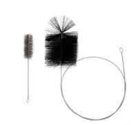 ComfyHarbor Kit di spazzole per camini con asta flessibile da 2 m, setole in nylon ad alta densità da 15 cm, per la pulizia del condotto di camino, stufa, essiccatore, set di strumenti per spazzare il