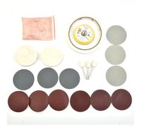 ComfyHarbor Kit per lucidatura e rimozione graffi del vetro dell'orologio, 20 pezzi, con polvere di ossido di cerio, ruote per lucidatura in feltro, carta abrasiva e nastro di copertura per pulizia