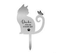 ComfyHarbor Lapide commemorativa a forma di cuore in acciaio inox, per cimitero, giardino, casa, commemorativa, per omaggio, resistente alle intemperie, decorazione (B)