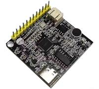 ComfyHarbor LU-ASR01 Modulo di riconoscimento vocale offline, parole personalizzabili con precisione del 98%, 8 porte IO supporto per progetti fai da te domestici, 3,6 x 3,6 cm (saldato)