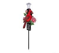 ComfyHarbor Luce per solare Cimitero 50cm Metallo Impermeabile IP44 Luce(Red)